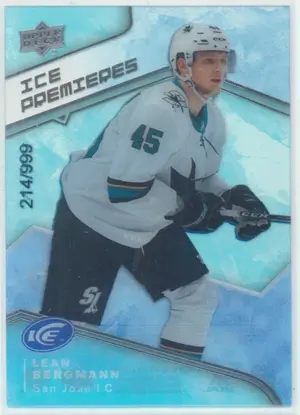2019-20 UPPER DECK ICE - LEAN BERGMANN #67 ICE PREMIERES 214/999
