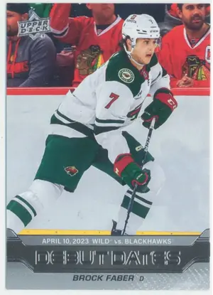 2023-24 UPPER DECK - BROCK FABER #DD-15 DEBUT DATES