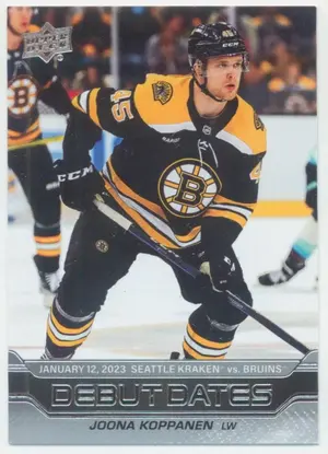 2023-24 UPPER DECK - JOONA KOPPANEN #DD-16 DEBUT DATES