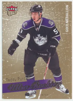2008-09 FLEER ULTRA - TEDDY PURCELL #212 ROOKIE GOLD MEDALLION