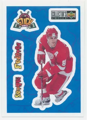 1996-97 COLLECTOR'S CHOICE - SERGEI FEDOROV #S23 STICK UMS