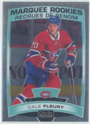 2019-20 O-PEE-CHEE PLATINUM - CALE FLEURY #158 MARQUEE ROOKIES