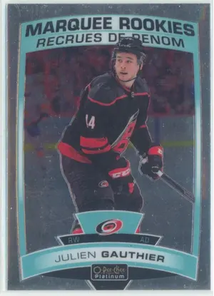 2019-20 O-PEE-CHEE PLATINUM - JULIEN GAUTHIER #177 MARQUEE ROOKIES