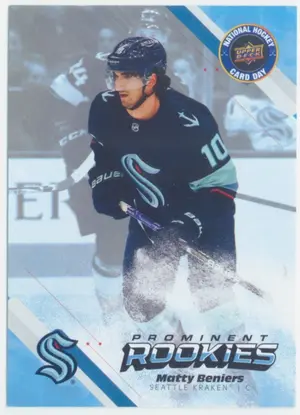 2023 NATIONAL HOCKEY CARD DAY CANADA - MATTY BENIERS #NHCD-6 PROMINENT ROOKIES