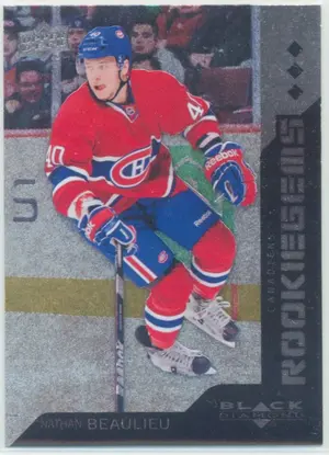 2013-14 BLACK DIAMOND - NATHAN BEAULIEU #185 ROOKIE GEMS