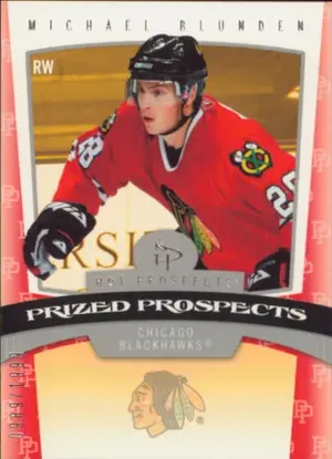 2006-07 HOT PROSPECTS - MICHAEL BLUNDEN #153 PRIZED PROSPECTS 989/1999