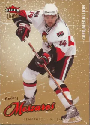 2008-09 FLEER ULTRA - ANDREJ MESZAROS #61 GOLD MEDALLION