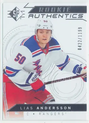 2018-19 SP - LIAS ANDERSSON #139 ROOKIE AUTHENTICS 422/1199