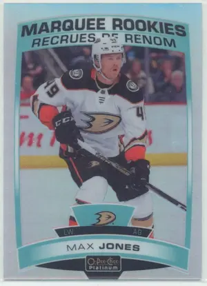 2019-20 O-PEE-CHEE PLATINUM - MAX JONES #167 MARQUEE ROOKIES RAINBOW