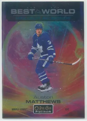 2020-21 O-PEE-CHEE PLATINUM - AUSTON MATTHEWS #BW-4 BEST IN THE WORLD