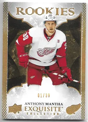 2016-17 Exquisite Collection Gold Rookies Spectrum #R-1 Anthony Mantha (01/39)