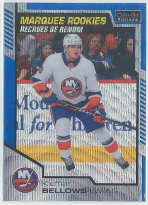 2020-21 O-PEE-CHEE PLATINUM - KIEFFER BELLOWS #181 MARQUEE ROOKIES BLUE SURGE