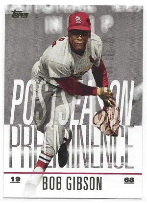 2018 Topps Update Postseason Preeminence #PO-16 Bob Gibson