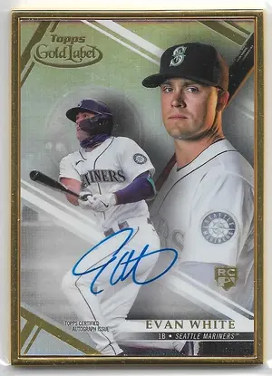 2021 Topps Gold Label Framed Autographs #FA-EW Evan White