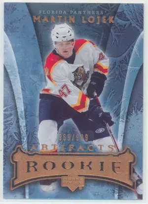 2007-08 ARTIFACTS - MARTIN LOJEK #186 ROOKIE 369/999