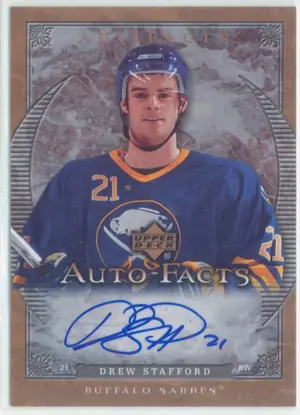 2007-08 ARTIFACTS - DREW STAFFORD #AF-DS AUTO-FACTS