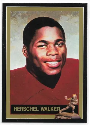 1991 College Classics Heisman Collection Series I #48 Herschel Walker