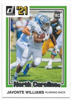 2021 Chronicles Donruss Draft Picks #48 Javonte Williams RC