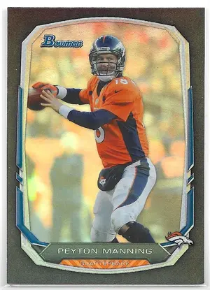 2013 Bowman Rainbow Black #100 Peyton Manning