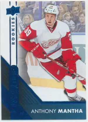 2016-17 OVERTIME - ANTHONY MANTHA #59 ROOKIES BLUE FOIL