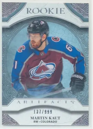 2020-21 ARTIFACTS - MARTIN KAUT #161 ROOKIE 137/999
