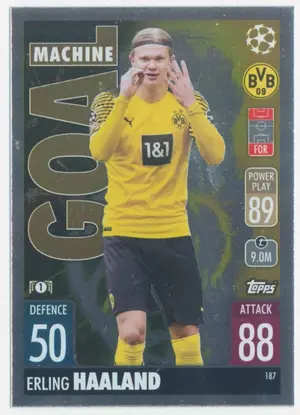 2021-22 Topps Match Attax UCL - Erling Haaland #187 Goal Machine