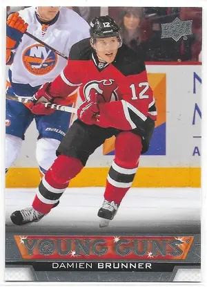 2013-14 Upper Deck #208 Damien Brunner RC (Young Guns)