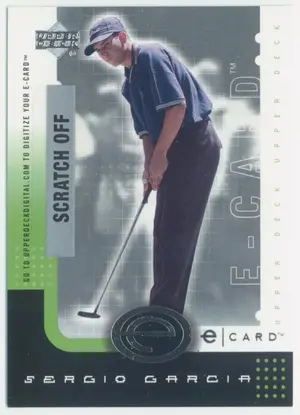 2001 Upper Deck - Sergio Garcia #E-SG E-Card