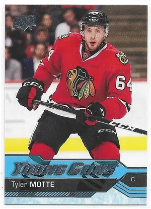 2016-17 Upper Deck #216 Tyler Motte RC (Young Guns)