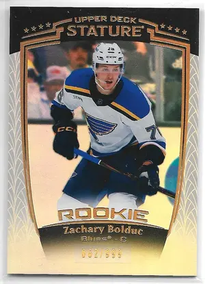 2024-25 Stature #43 Zachary Bolduc RC (062/999)
