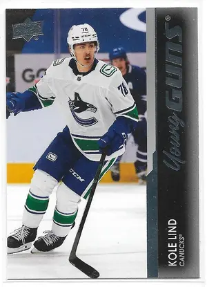 2021-22 Upper Deck #247 Kole Lind RC (Young Guns)