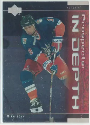 2000-01 UPPER DECK - MIKE YORK #P7 PROSPECTS: IN DEPTH