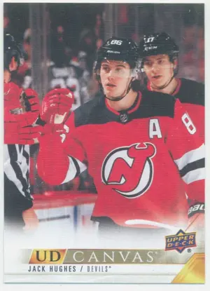 2022-23 UPPER DECK - JACK HUGHES #C49 UD CANVAS
