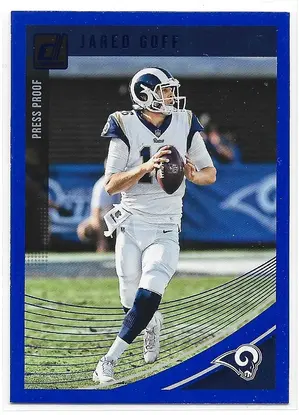 2018 Donruss Press Proof Blue #147 Jared Goff