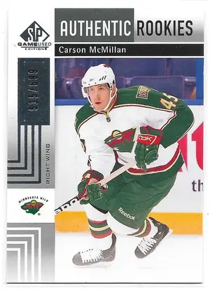 2011-12 SP Game Used #147 Carson McMillan RC (Authentic Rookies) (515/699)