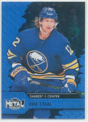 2020-21 SKYBOX METAL UNIVERSE - ERIC STAAL #84 BLUE SPECTRUM