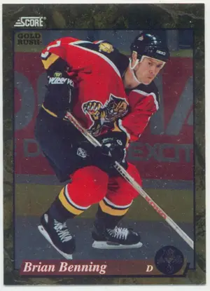 1993-94 SCORE (CDN) - BRIAN BENNING #512 GOLD RUSH