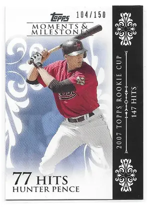 2008 Topps Moments & Milestones #10 Hunter Pence (104/150)
