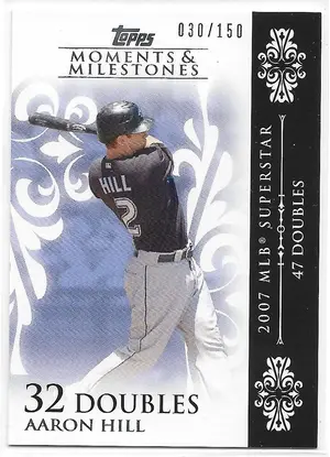 2008 Topps Moments & Milestones #20 Aaron Hill (030/150)