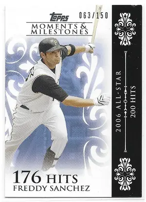 2008 Topps Moments & Milestones #108 Freddy Sanchez (063/150)