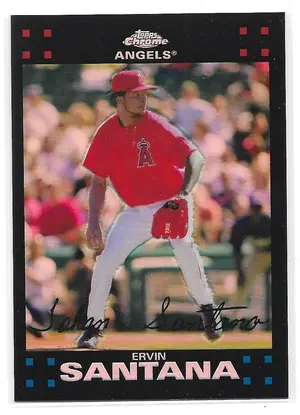 2007 Topps Chrome Refractor #17 Ervin Santana