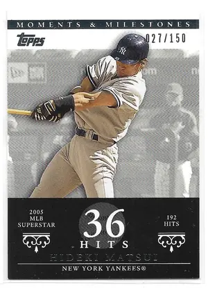 2007 Topps Moments & Milestones #98 Hideki Matsui (027/150)