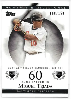 2007 Topps Moments & Milestones #155 Miguel Tejada (088/150)