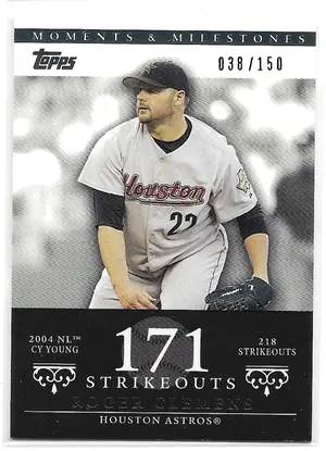 2007 Topps Moments & Milestones #162 Roger Clemens (038/150)