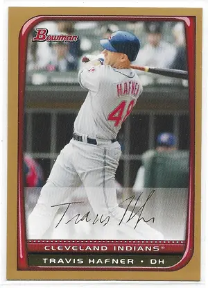 2008 Bowman Gold #52 Travis Hafner