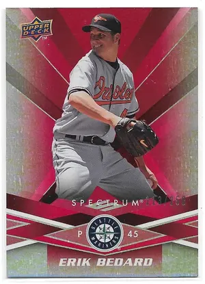 2009 Spectrum Red #86 Erik Bedard (113/250)
