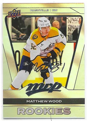 2025-26 MVP Silver Collection CDD Exclusive Silver Script #262 Matthew Wood RC
