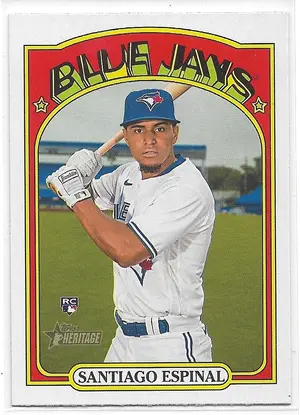 2021 Topps Heritage #630 Santiago Espinal RC