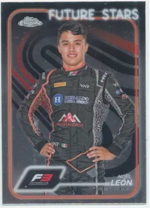 2024 Topps Chrome Formula 1 - Noel Leon #61 Future Stars F3 Drivers