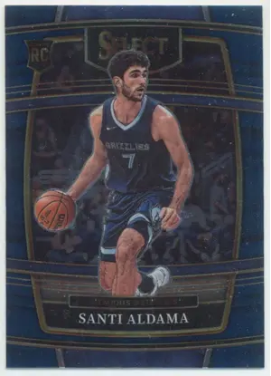 2021-22 Panini Select - Santi Aldama #64 RC Concourse Blue Parallel